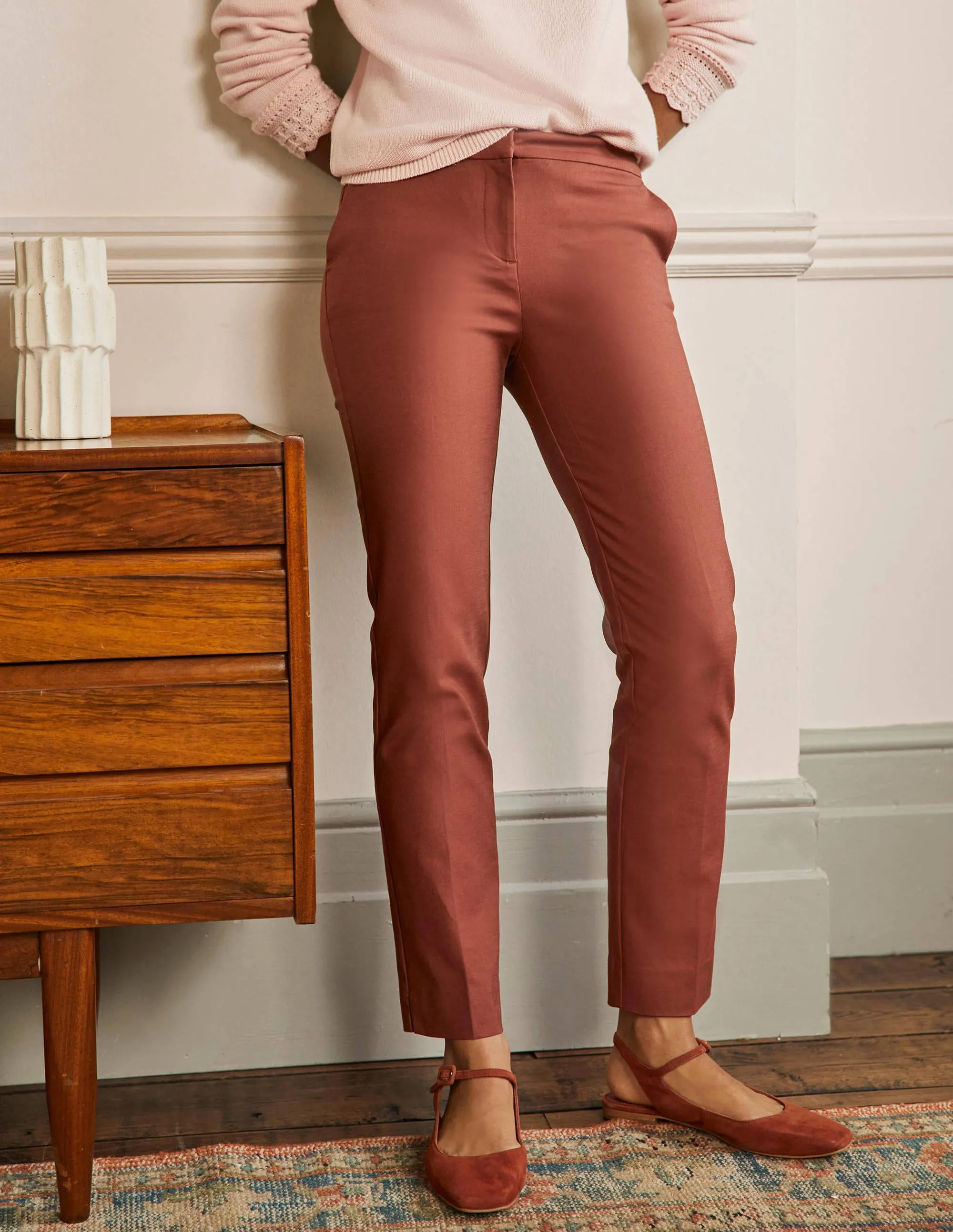 Richmond 7/8 Trouser-Red Oak