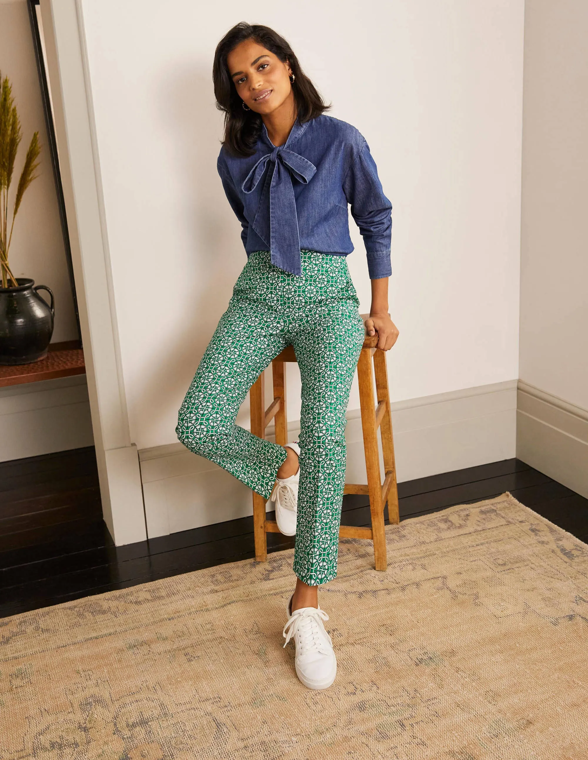 Richmond 7/8 Trouser-Sapling, Compass Knot