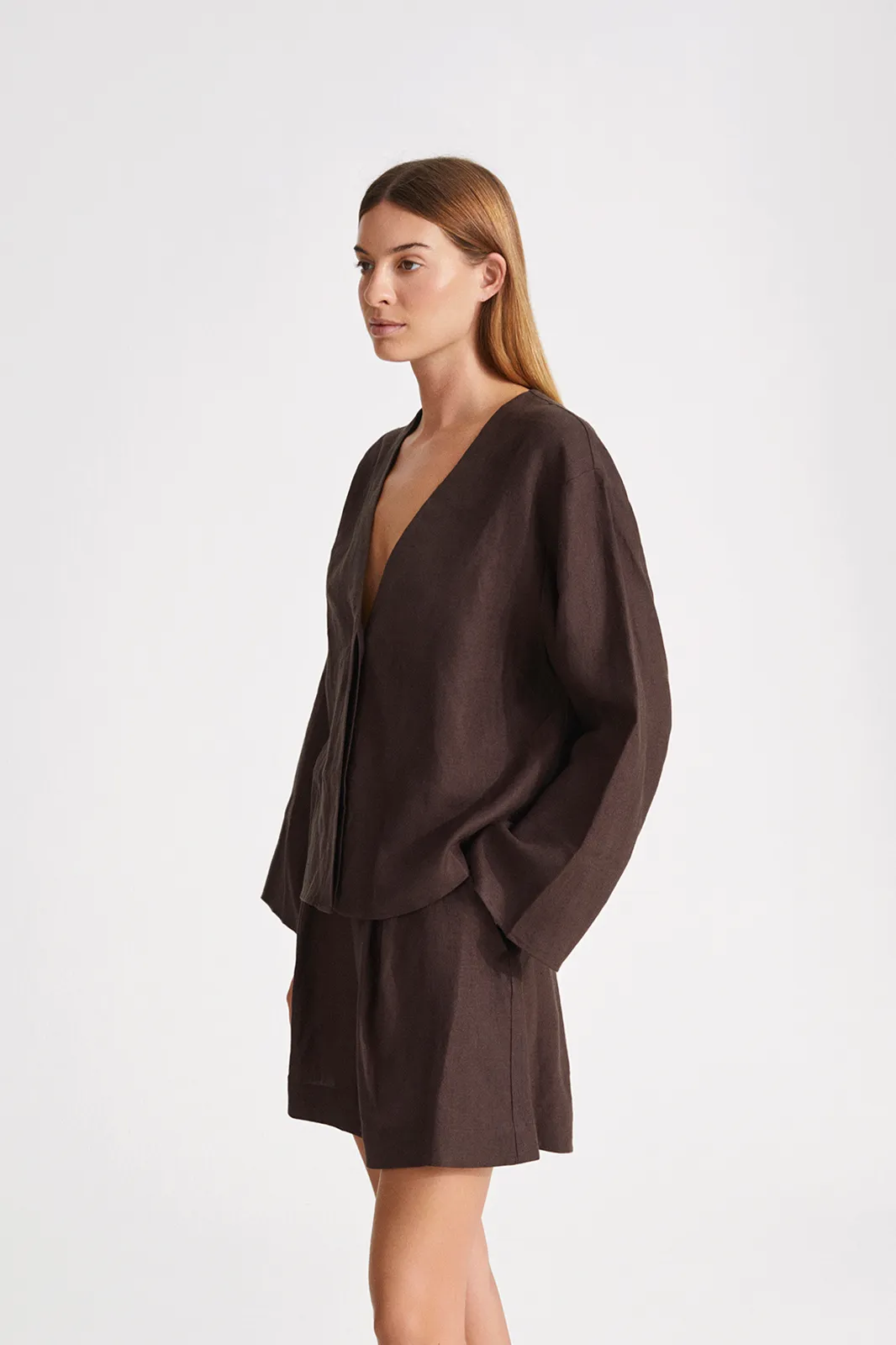 SANREMO SHIRT - DARK BROWN