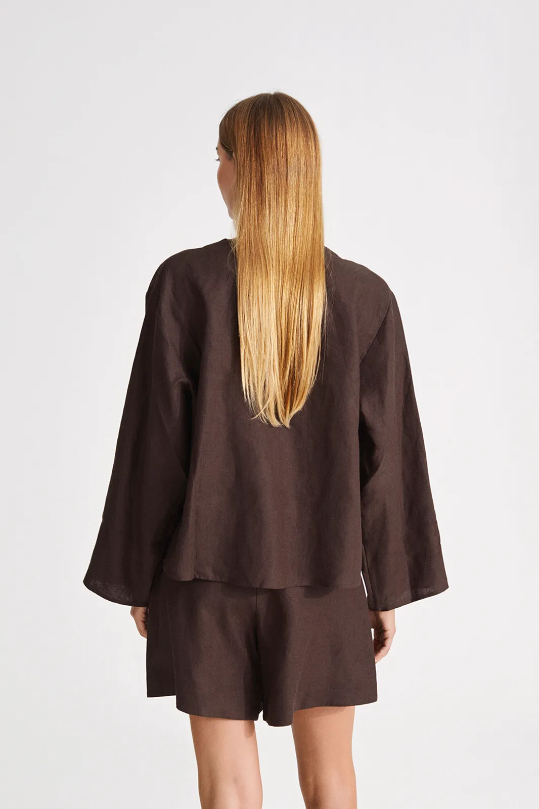 SANREMO SHIRT - DARK BROWN