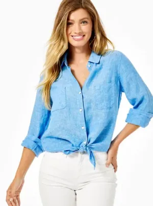 SEA VIEW BUTTON DOWN - BECKON BLUE