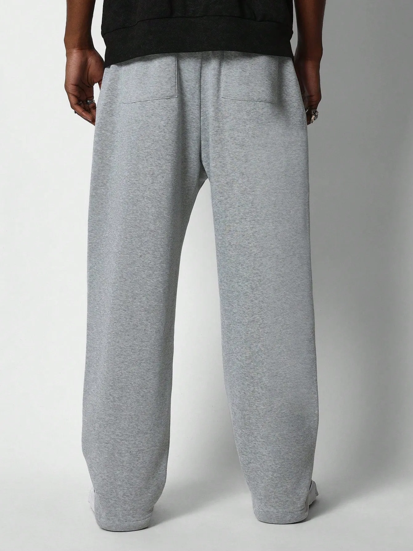 Straight Fit Drop Crotch Jogger Pant With Front Graphic