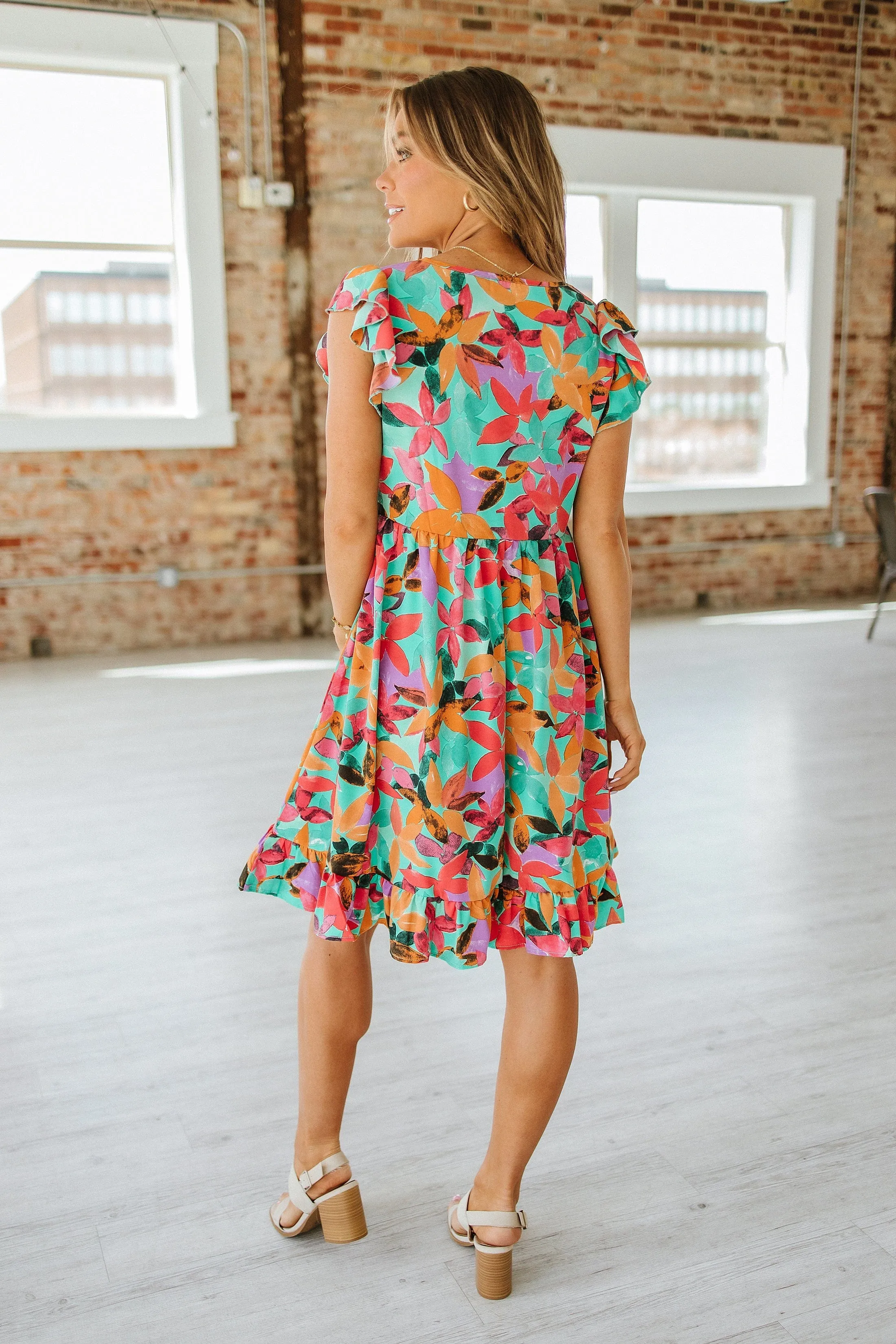 Suzie V-Neck Midi Dress | DROPSHIP
