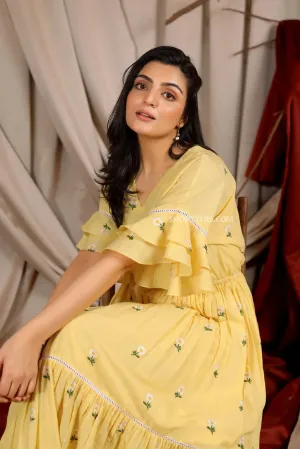 Vanilla Yellow Summer Dress