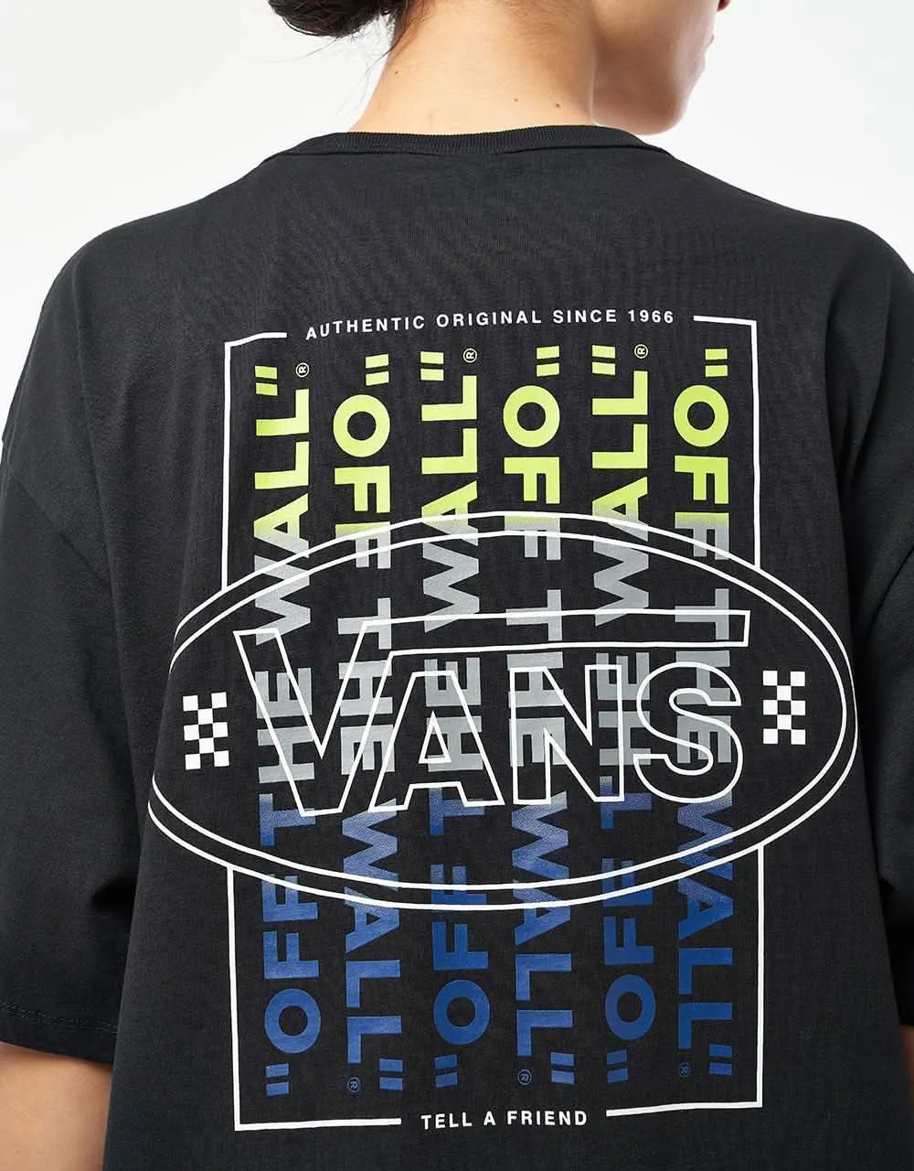 Vans Off The Wall Repeat DNA T-Shirt - Black