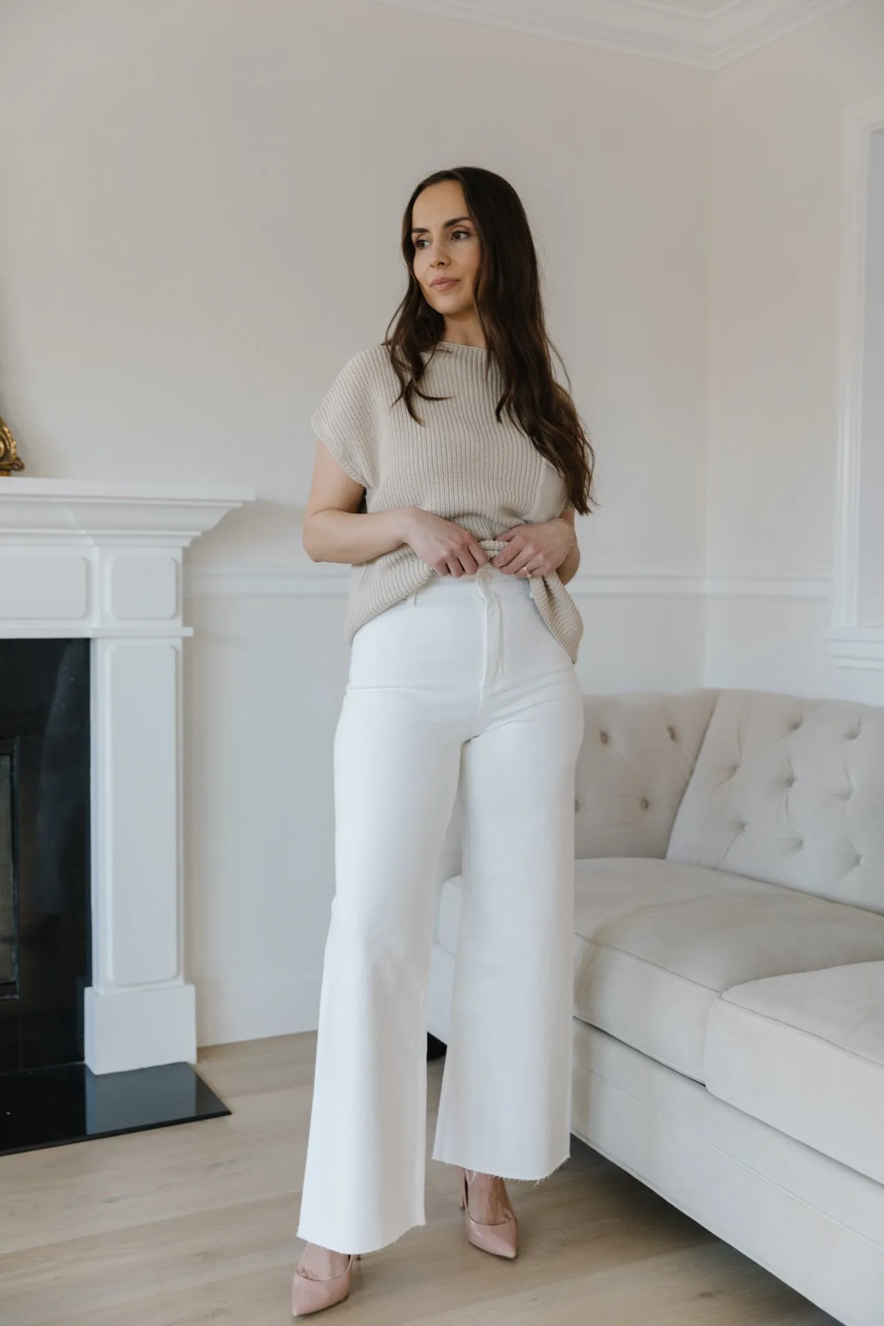 White Wide Leg Jeans