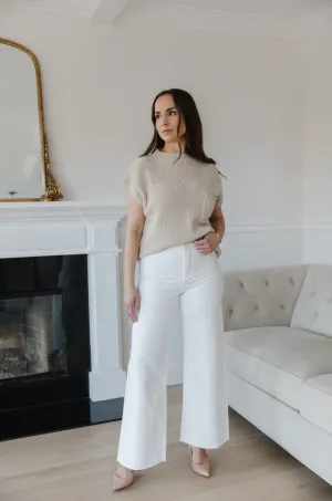 White Wide Leg Jeans