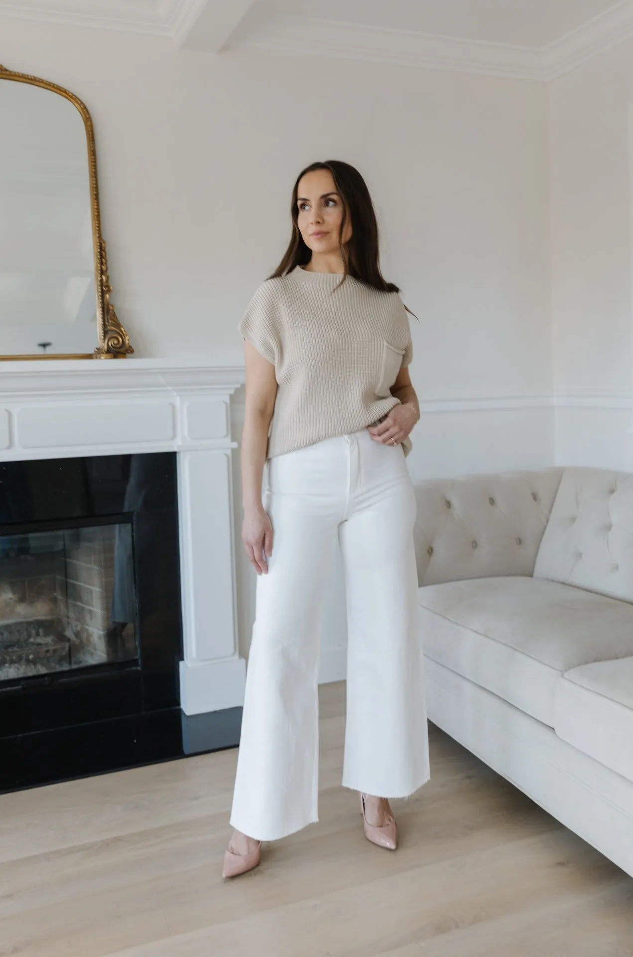 White Wide Leg Jeans