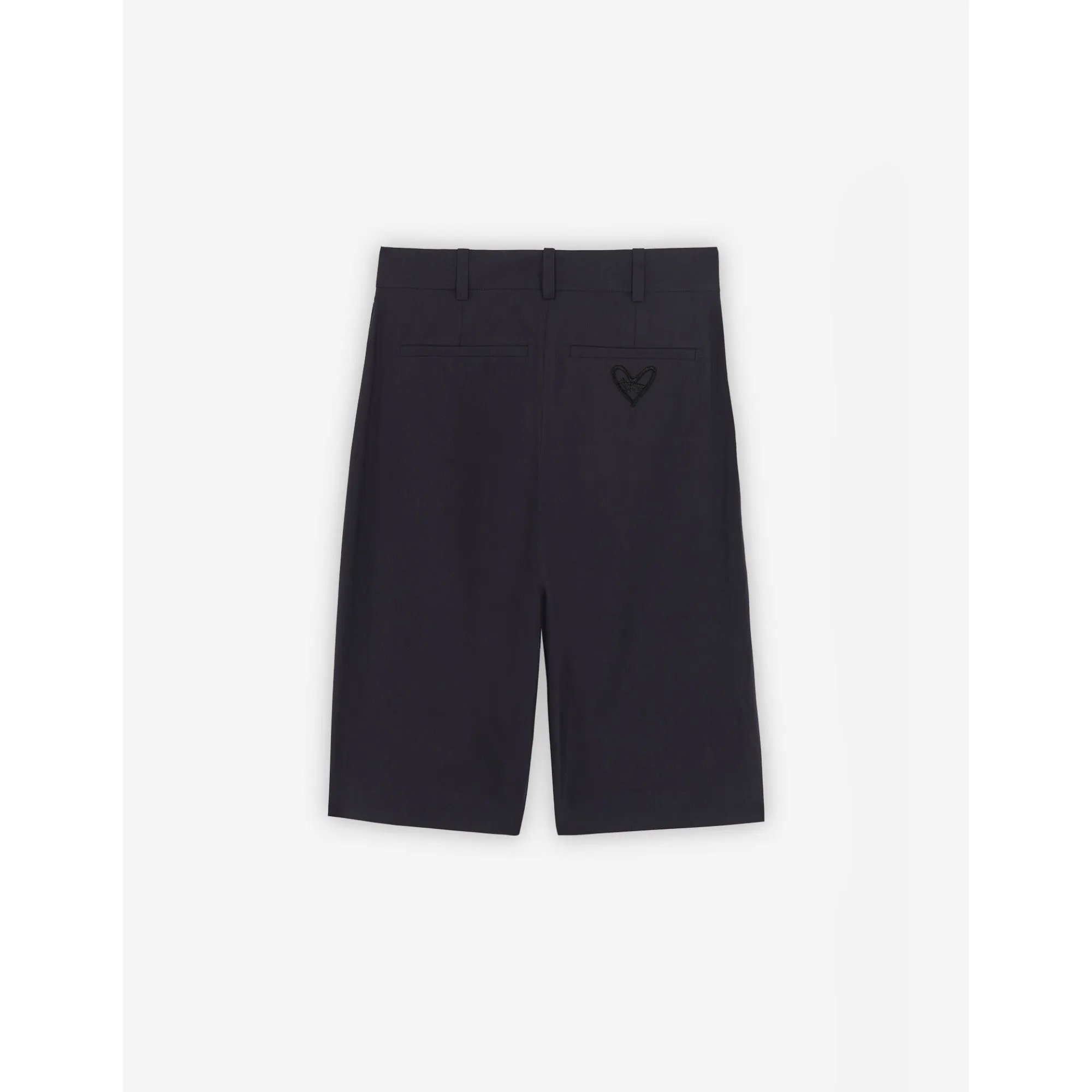 Women High Waisted Bermuda - Dark Navy