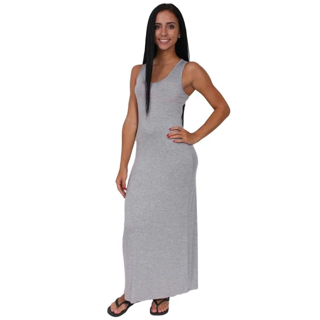 Women's Maxi Dress Tie Dye Long Sleeveless Tank